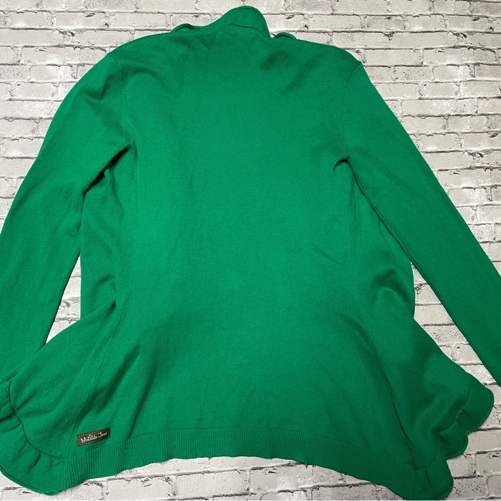 Matilda Jane Vibrant Green Ruffled Cardigan - Picture 4 of 4
